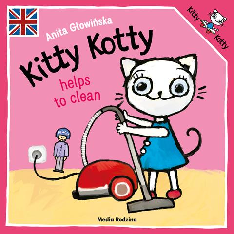 Kitty Kotty helps to clean